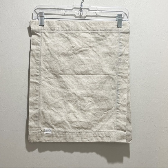 JAN DE LUZ CARMEL Set Of 2 Beige Linen Cotton Blend Place Mats Made In USA - Picture 3 of 4